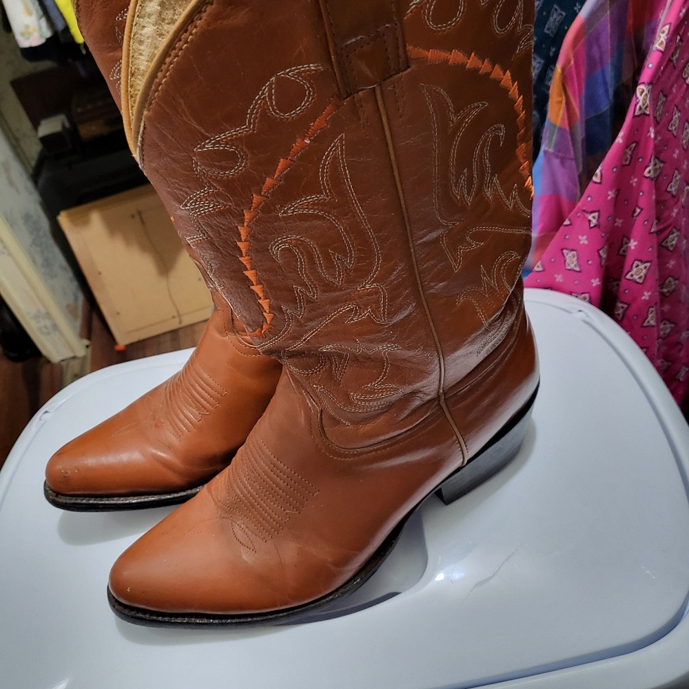 Soft leather dress boots